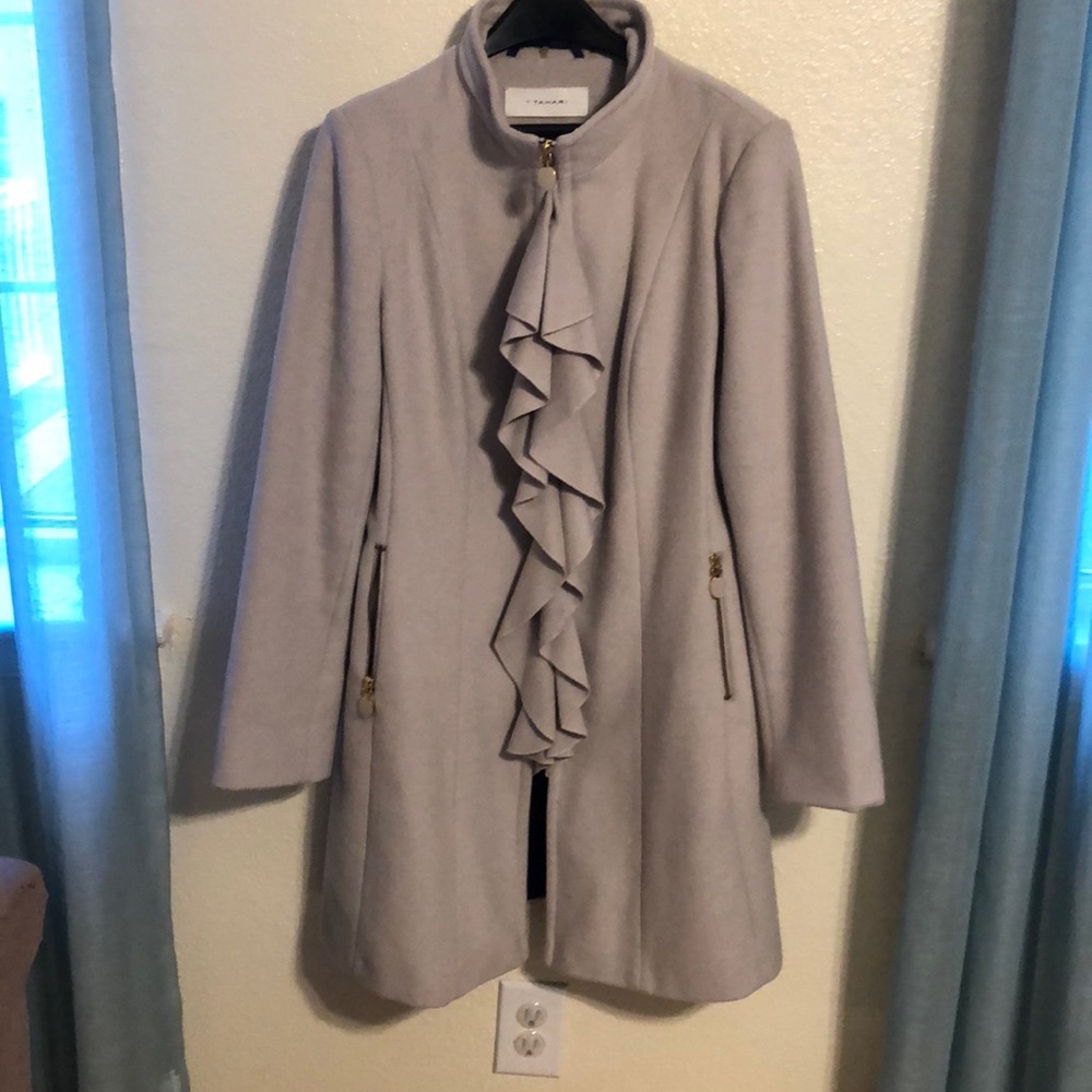 Sleek Wool Dress Coat